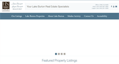 Desktop Screenshot of lakeburtonhome.com